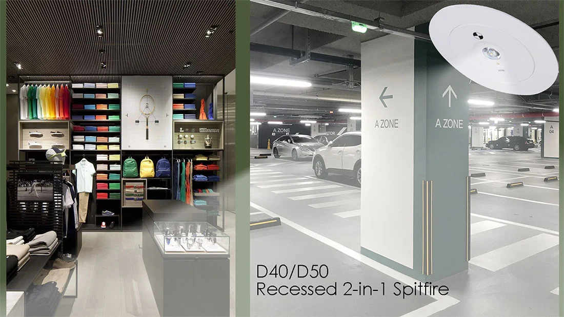 Recessed 2 In 1 Led Spitfire